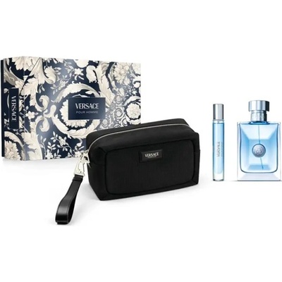 Versace Pour Homme Комплект (EDT 100ml + EDT 10ml + Bag) за Мъже