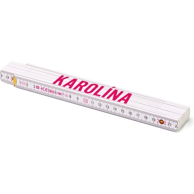 Metrie Skládací metr Block 52 Se jménem Karolína 2 m