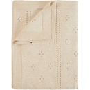 BIBS pletená dírkovaná deka z BIO bavlny Ivory