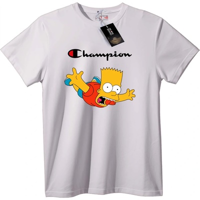 NOONEBRAND Тениска Bart Simpson с Champion - S, Black