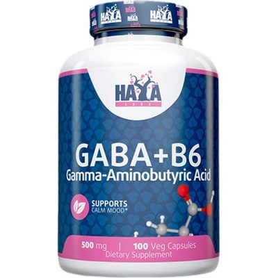 Haya Labs Gaba 500 mg + B6 [100 капсули]