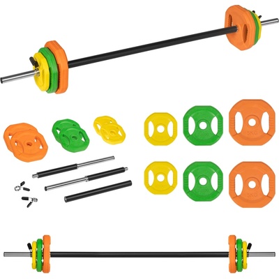Rebel RBA-2337 Činkový set s litinovým závažím 140 cm 20 kg