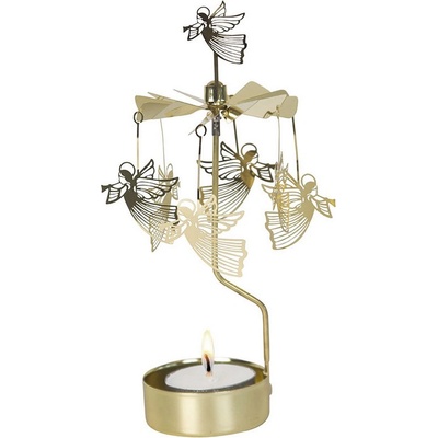 Rotující svícen Flying Angel Gold Pluto Design
