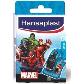 BEIERSDORF AG Hansaplast MARVEL náplasť s detským motívom, stripy - 20 ks