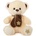 Амек Тойс Плюшена играчка Амек Тойс - Мече екрю с кафяв шал, 30 cm (070193-1)