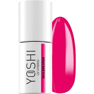 Yoshi Ružový Neónový Hybridný Lak na Nechty, Svietiaci pod UV lampou 234 Nailbeaker 6ml