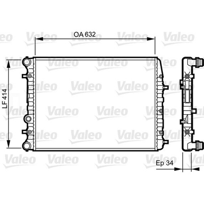 Chladič vody pro motor VALEO 732864
