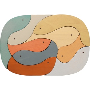 Ferm Living Дървен пъзел Shoal риби (1104271086)