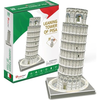 CubicFun 3D Пъзел Cubic Fun от 27 части - Наклонената кула в Пиза (C241h)