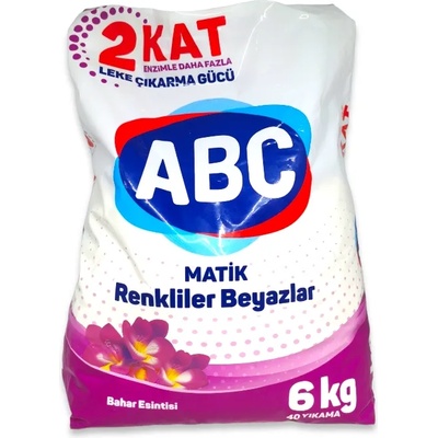 ABC прах за пране, 6кг, 40 пранета, Цветно пране, Bahar Esintis