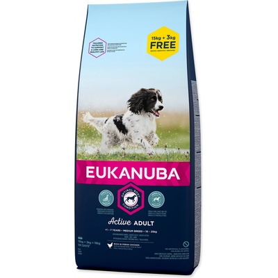Eukanuba Adult Medium Breed Chicken 18 kg