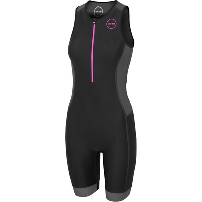 Zone3 Ltd Women's Aquaflo Plus Trisuit BLACK/GREY/NEON PINK