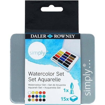 Daler-Rowney Watercolor Комплект акварелни бои Смес 15 бр (134500015)