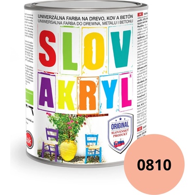 Slovakryl univerzálná farba 0,75 kg ružová