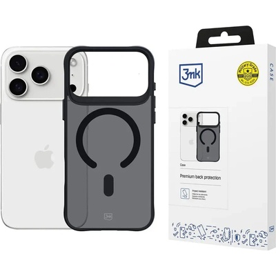 3mk Protection 3mk Smoke MagCase за iPhone 17 Pro Max - черен полупрозрачен (5903108665209)