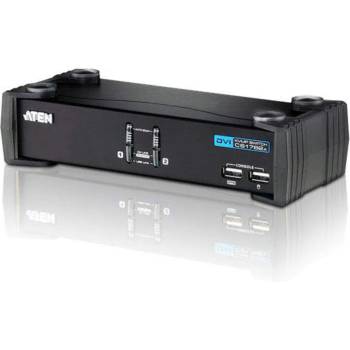 ATEN KVMP превключвател, ATEN CS1762A-AT, 2-портов, USB, DVI, Audio (ATEN-CS1762A-AT-G)