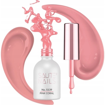 Saute Nails Hybridní lak S139 Pink Coral (Korálově Růžový)