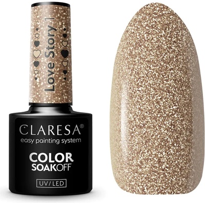 Claresa SoakOff UV/LED Color Love Story gelový lak na nehty odstín 1 5 g