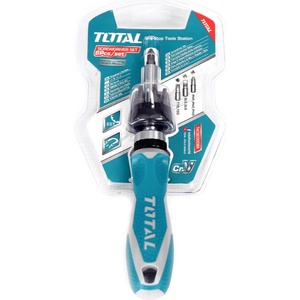 TOTAL Комплект отвертка с тресчотка и битове, total, 8 части (tl tacsd30086) - ledportal