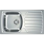 Alveus 1136539 - Кухненска мивка BASIC 78x43, 5 cm инокс/сатен, с голям отвор за отпадна вода (AV0012) Мивка за вграждане