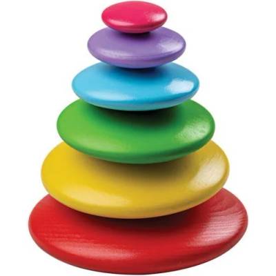 Bigjigs Toys - Дървена игра за баланс - Дъга