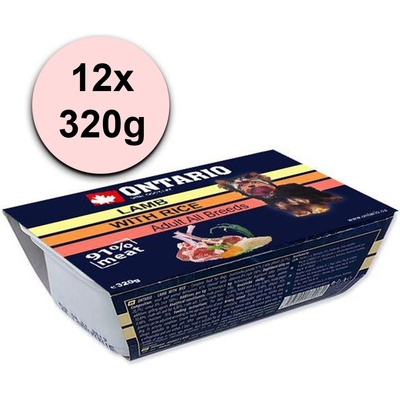 ONTARIO купа Агне с Ориз - 12 x 320г