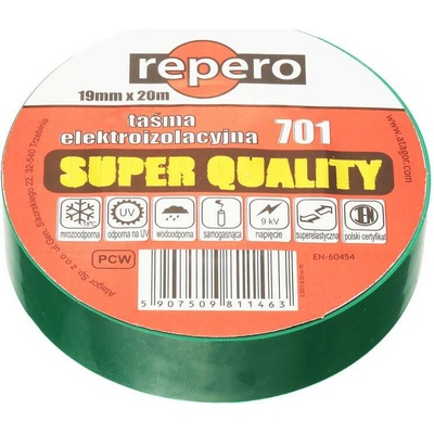 Repero 701 IzoIačná páska 19 mm x 20 zelená
