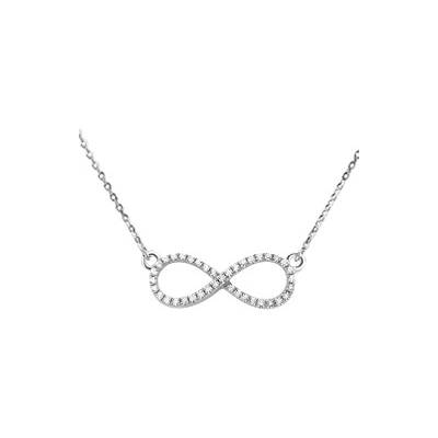 SRJ Jewellery Europe Retiazka z bieleho zlata s briliantmi 111525