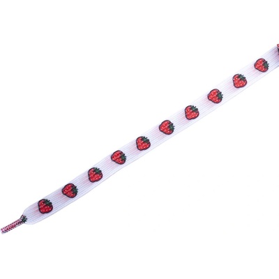 TOBBY STRAWBERRY Dětské elastické ploché bílé