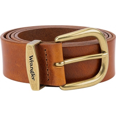 Wrangler kožený opasek 112352693 EASY BELT Cognac – Zboží Mobilmania