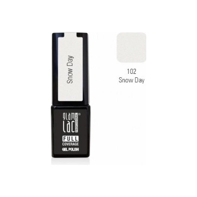 GlamLac Gel lak bílý 102 Snow Day 6 ml