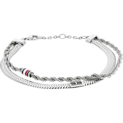 Tommy Hilfiger Dvojitý oceľový náramok Layered 2780981