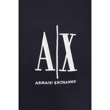 Giorgio Armani Тениска с яка Armani Exchange в тъмносиньо с апликация (8NZFPA.Z8M5Z.NOS)