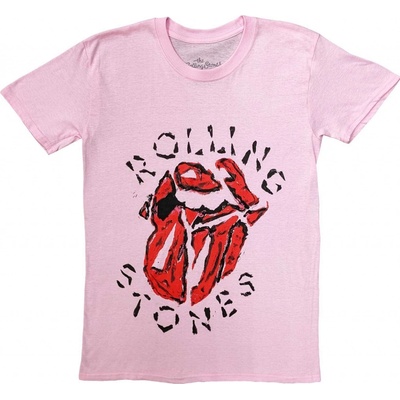 The Rolling Stones tričko Hackney Diamonds Painted Tongue ružové