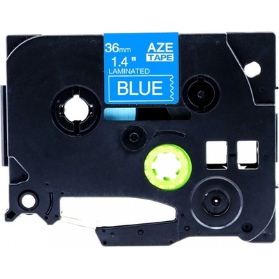 Compatible Съвместима лента с Brother TZ-565 / TZe-565, 36mm x 8m, бял печат / син фон (TZe565)