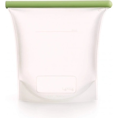 Lékué Торбичка за съхранение и замразяване Lekue 1010207, 21.5x24.5 см, 1.5 л, Платинен силикон, -20°C/+80°C, Зелен (1010207)