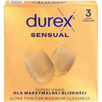 Durex Sensual - тънки презервативи (3 бр. )