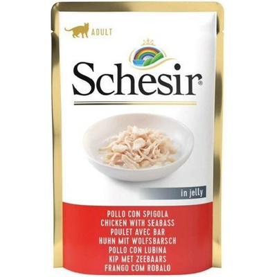 Schesir Cat Kuřecí filety a mořský vlk 85 g