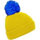 Myrtle Beach pletená čepice s bambulí MB7967 Yellow