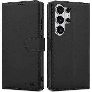 Tech-Protect Кожен Калъф с Джобове за Samsung S26 Ultra, Tech-Protect Wallet Book Case, Черен (5906302390359)