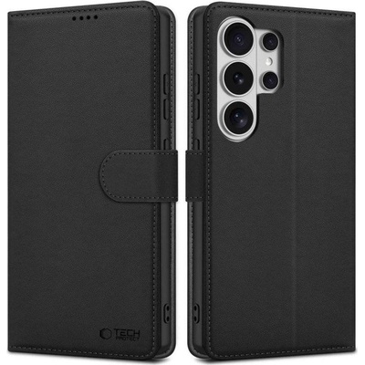 Tech-Protect Кожен Калъф с Джобове за Samsung S26 Ultra, Tech-Protect Wallet Book Case, Черен (5906302390359)
