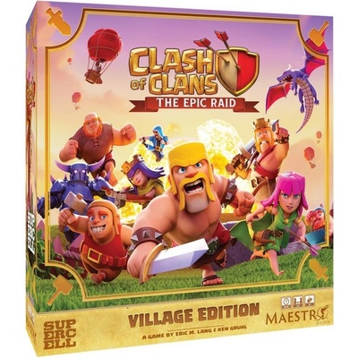Maestro Media Настолна игра Clash of Clans: The Epic Raid (Village Edition) - Стратегическа (MMV-MMCD03)