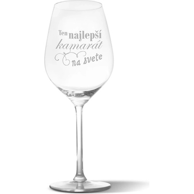 Sablio Pohár na víno Najlepší kamarát na svete 490 ml
