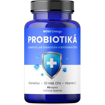 MOVit Energy Probiotiká komplex laktobacilov a bifidobaktérií 90 vegánskych kapsúl