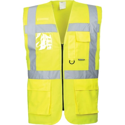 Portwest hi-vis berlin s476 / Светлоотразителна жилетка - hv жълта s (s476yers)