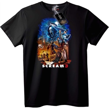 NOONEBRAND Тениска Плакат на Писък 3 - 2XL, Black