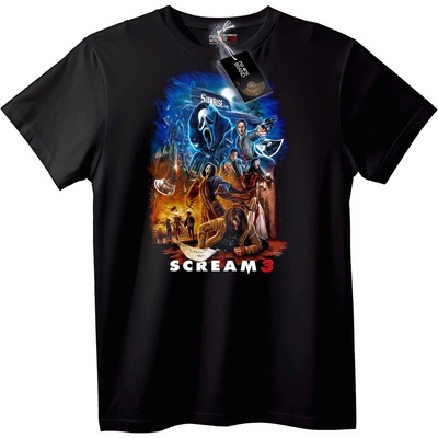 NOONEBRAND Тениска Плакат на Писък 3 - 2XL, Black