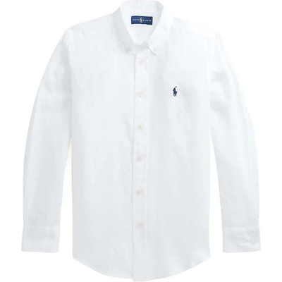 Ralph Lauren Детска ленена риза Polo Ralph Lauren в бяло (323865270005)