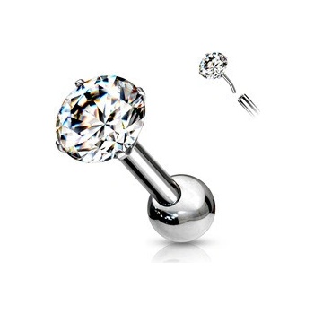 Šperky4U Push In cartilage piercing do ucha titan TIT1125-1206-03