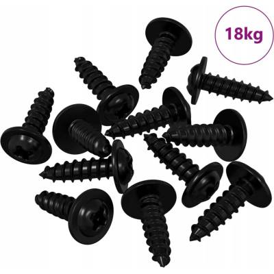 Zasunovací hřebík 16364 ks Černý 3,5 x 12 mm Železo